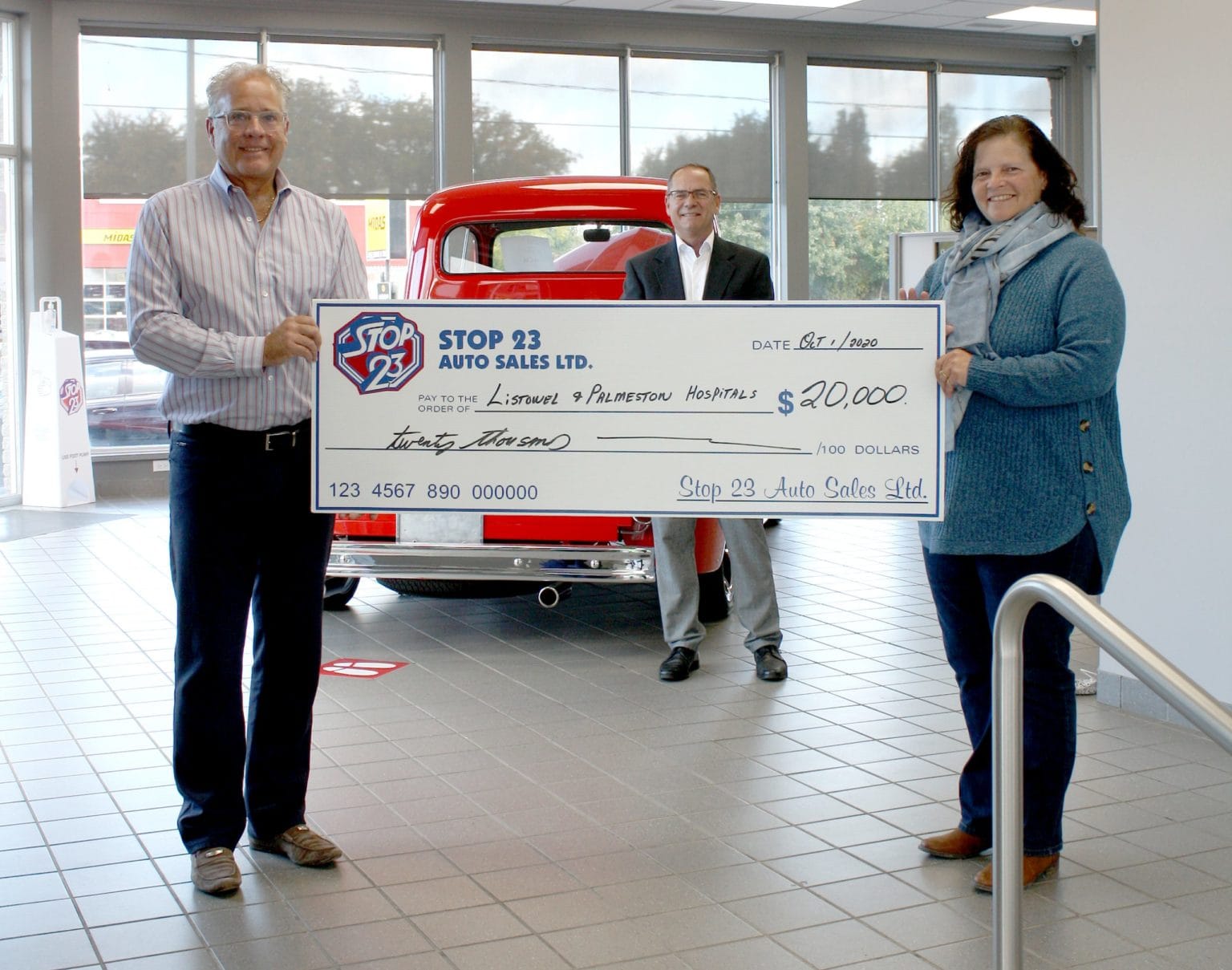 Stop 23 Auto Sales Makes Multi year Pledge To Palmerston Listowel Hospitals