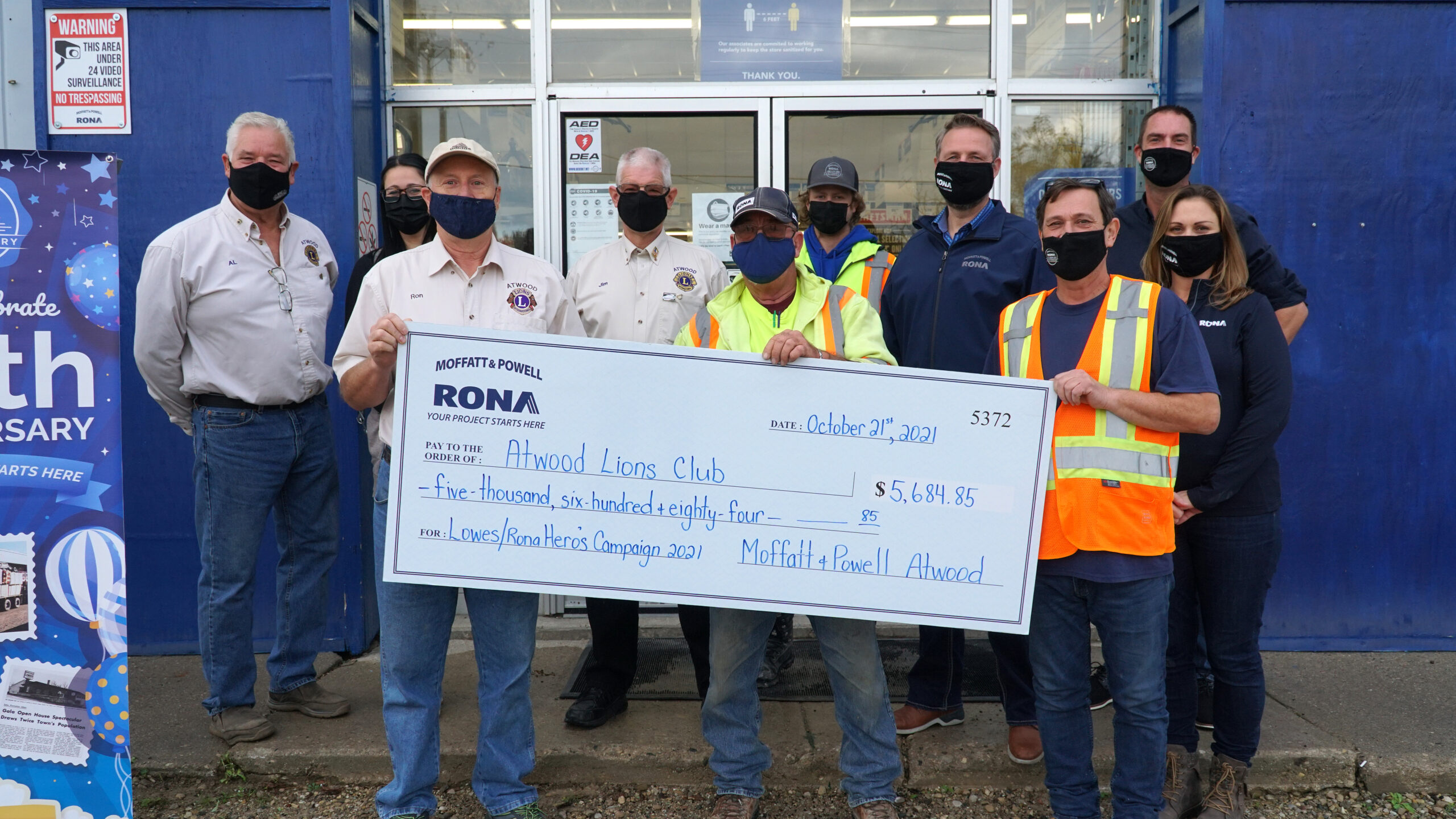 Atwood Rona donates $5,600 to local Lions Club