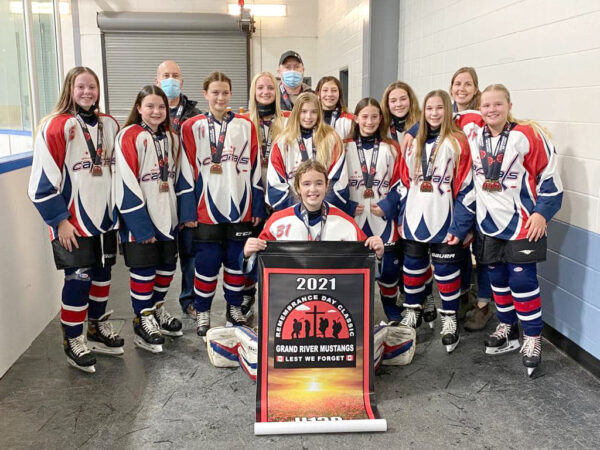 Walkerton Capitals U13 OWHL Girls Team Win Tournament