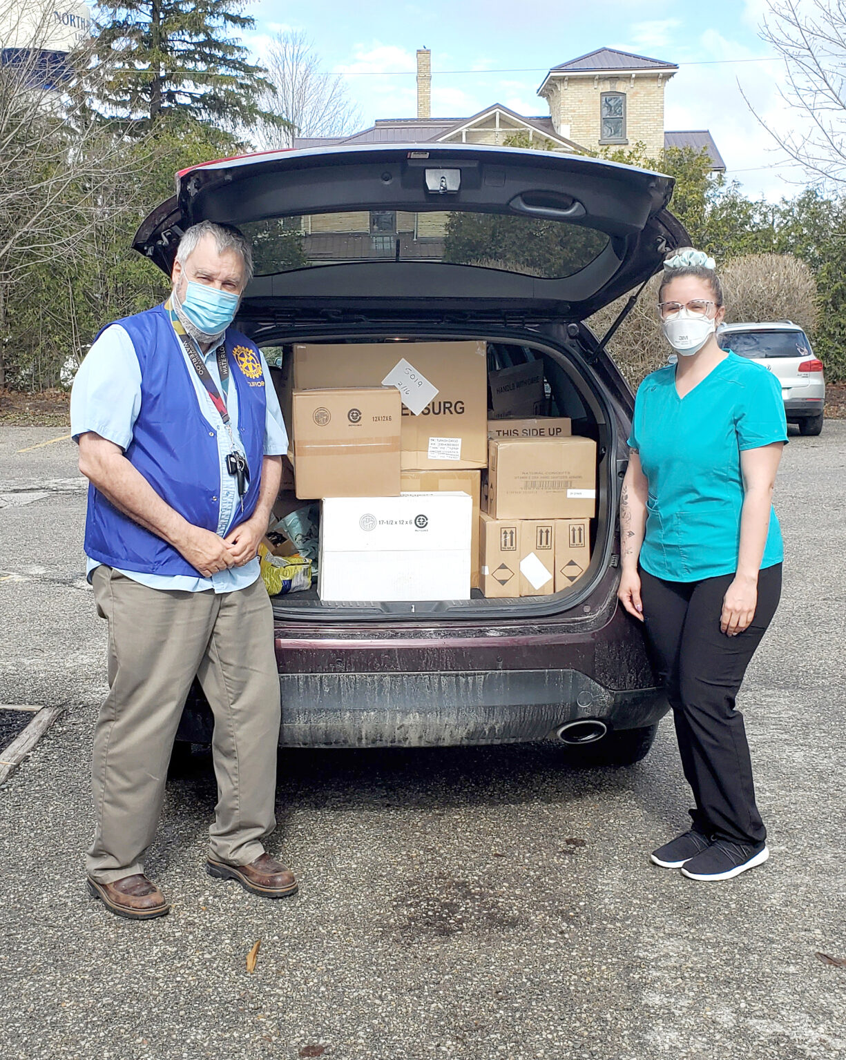 Local groups receive donated surplus PPE