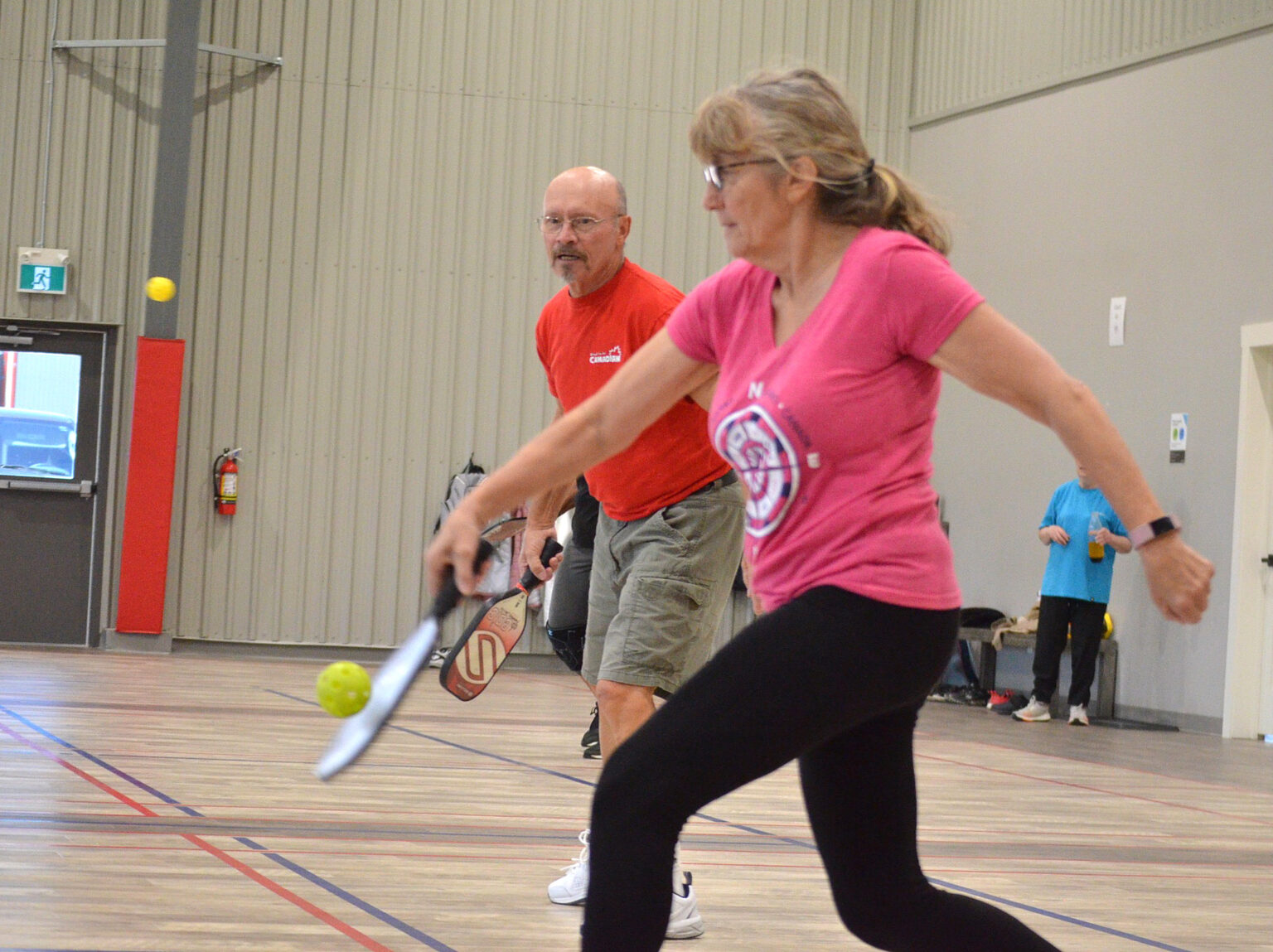 Plenty of pickleball action Plenty of pickleball action