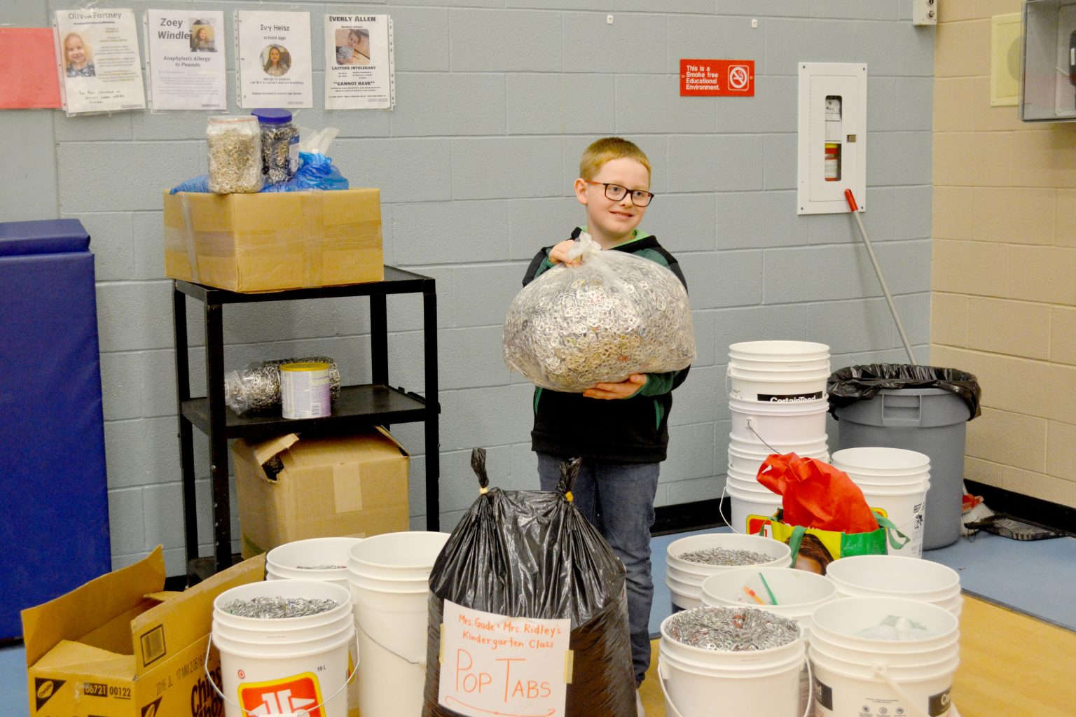 Local student’s pop tab collection breaks record