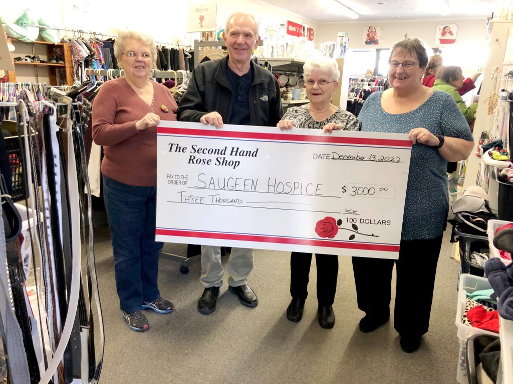 Second Hand Rose Shop makes 3,000 to Saugeen Hospice