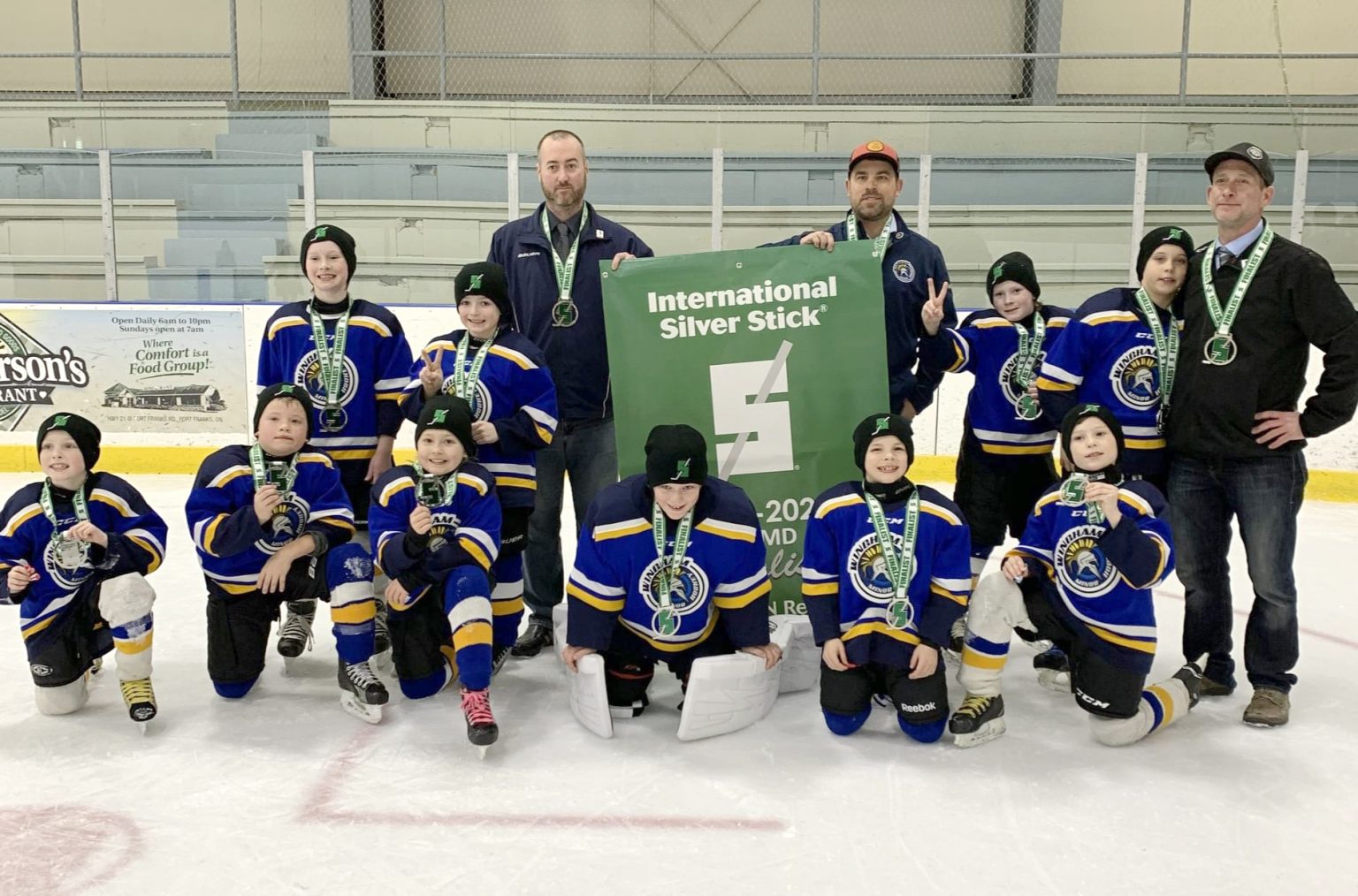 Wingham Ironmen U9 Tier 2 squad finalists at Silver Stick