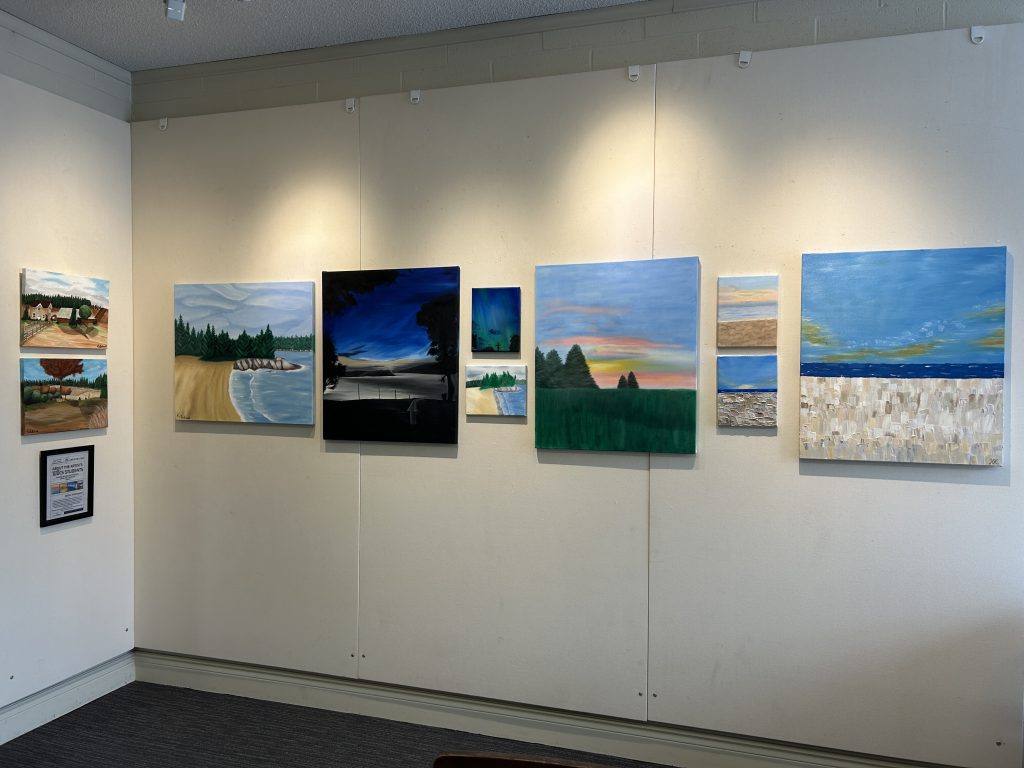 Walkerton Library Indiana Walkerton Library Art Wall focus on local students in January