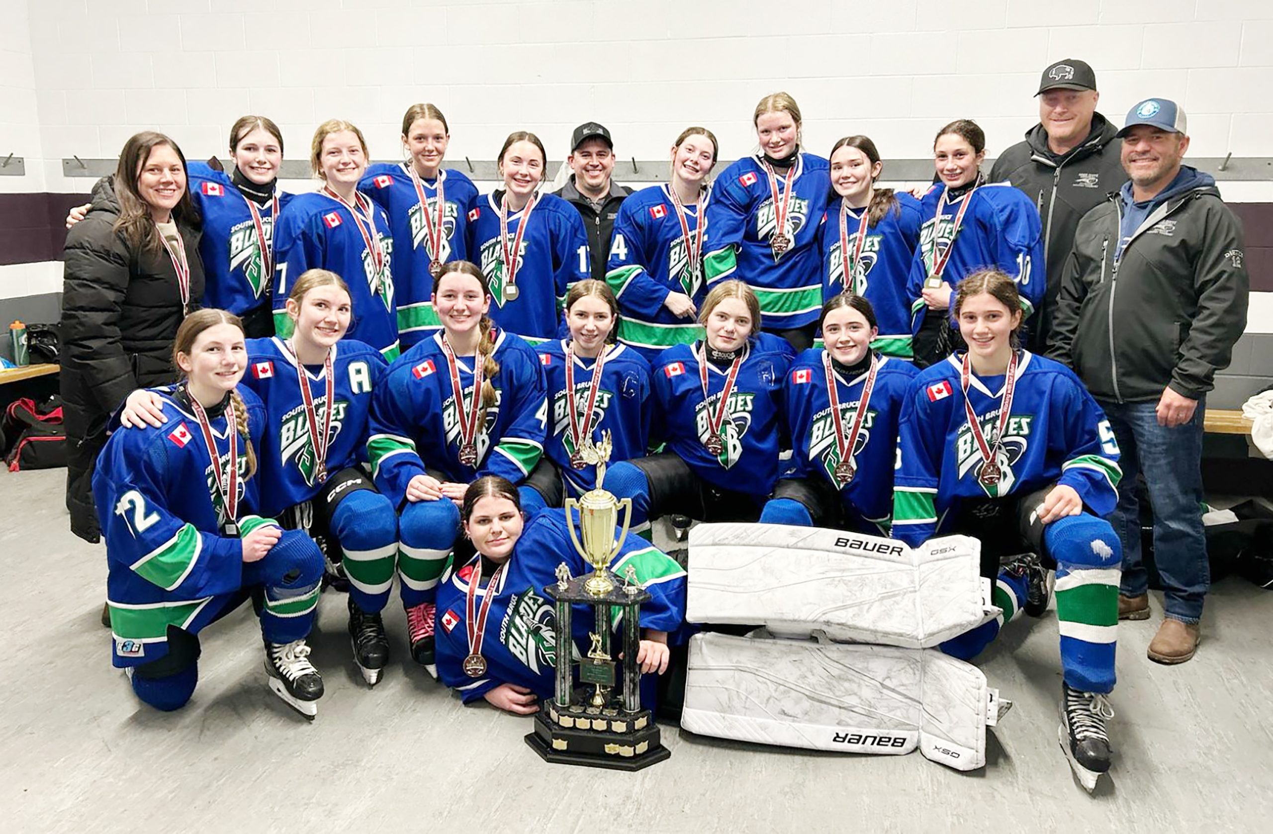 South Bruce Blades U15 Girls OWHA WOAA OMHA Champions