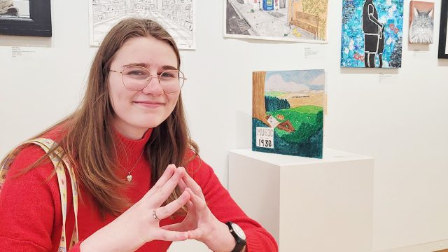 STUDENT ARTIST - Listowel District Secondary School’s Sofia Reinhardt’s piece Heart of a Historian, received an honourable mention in the Blyth Festival Art Gallery Student Show.