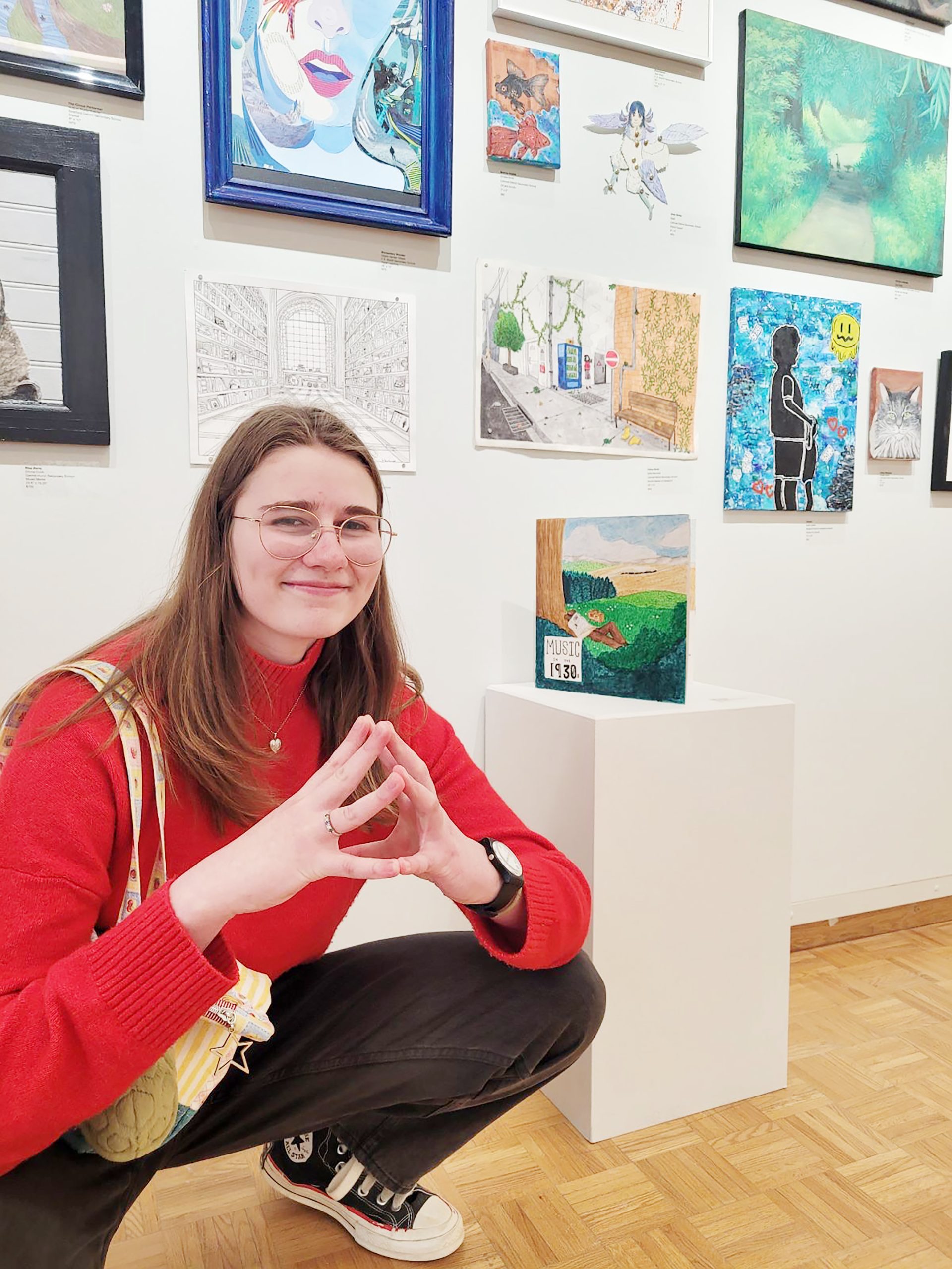 STUDENT ARTIST - Listowel District Secondary School’s Sofia Reinhardt’s piece Heart of a Historian, received an honourable mention in the Blyth Festival Art Gallery Student Show.
